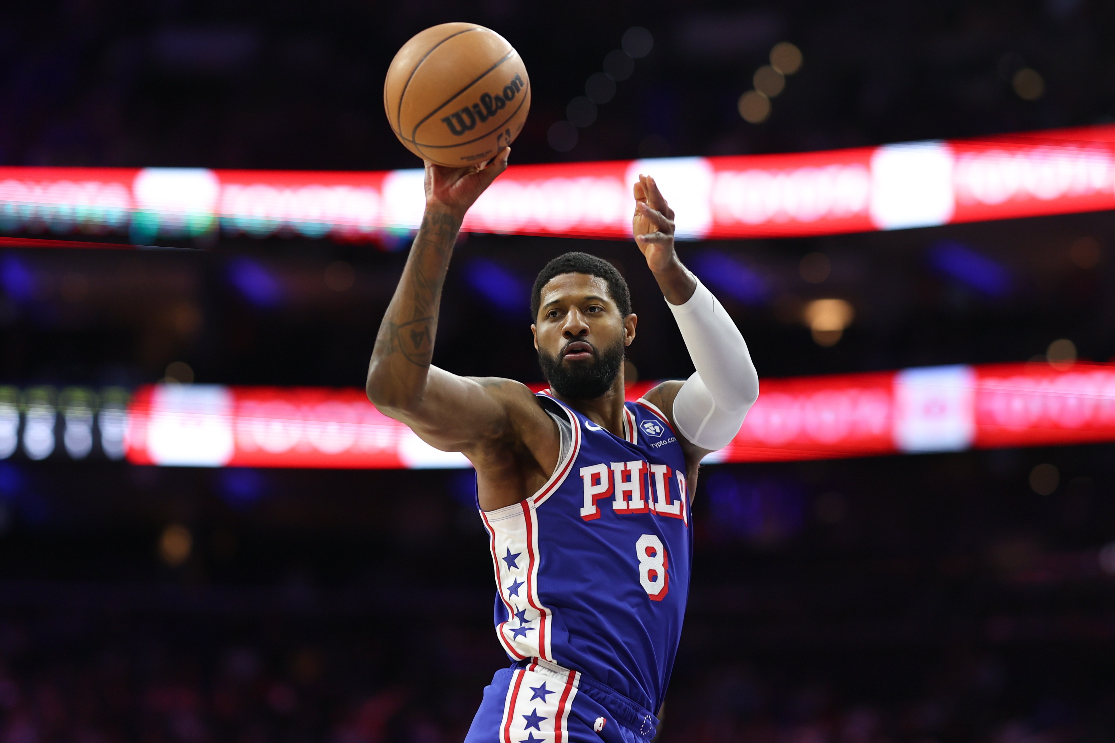 开云体育下载网址-远远不够！保罗·乔治14中7得到17分4板4助1断 三分4中2